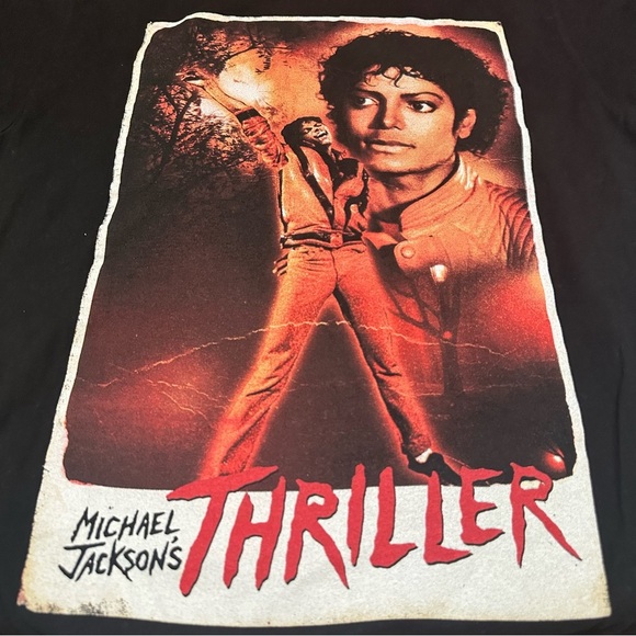 Black Thriller Graphic Men’s  T-Shirt size L - Picture 5 of 10
